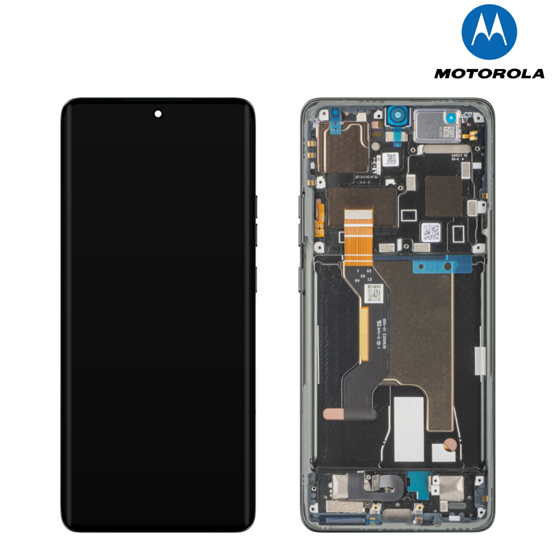 Motorola Edge 20 Pro Blue Vegan Service Pack LCD